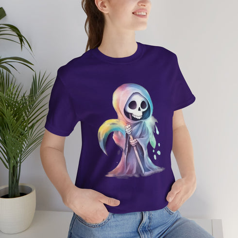 Cute Colorful Reaper - Short Sleeve Tee